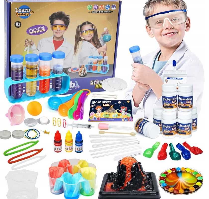 Zestaw Do Eksperymentów Laboratorium Małego Chemika Aimiffy Nauka