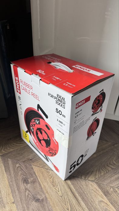 Przedłużacz bębnowy z uziemieniem Emos IP44 50m