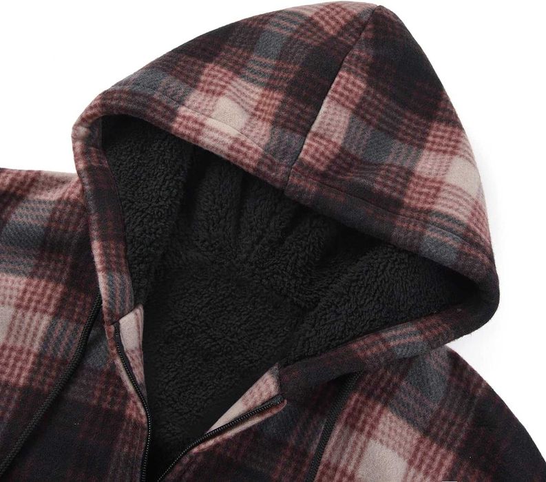 SwissWell Bluza - kurtka ocieplana r. S w kratkę na zamek