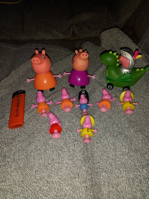 Zestaw świnka peppa georg na smoku prezent urodziny dzień dziecka