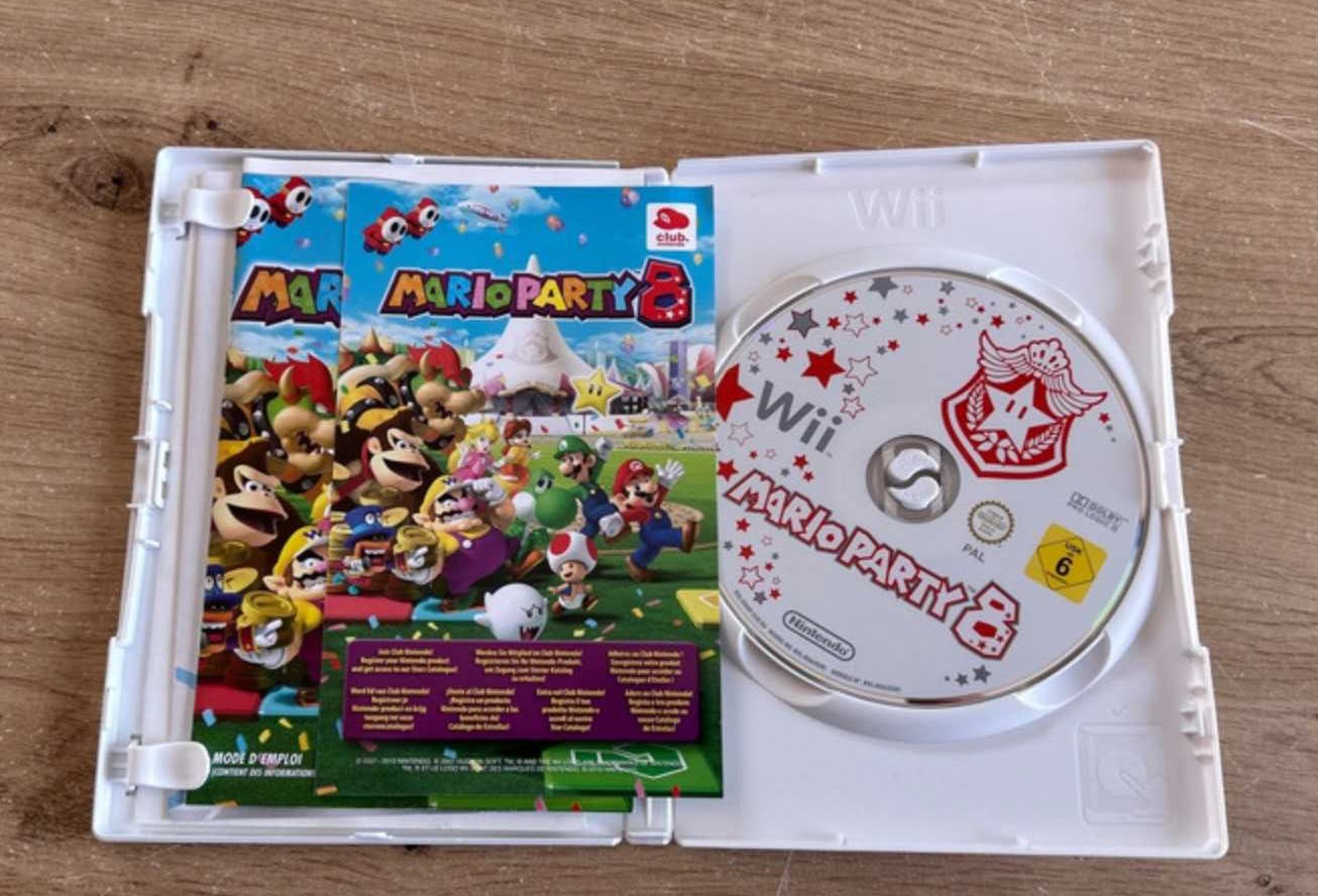 Mario Party 8 – Wii (PAL) — completo e em ótimo estado