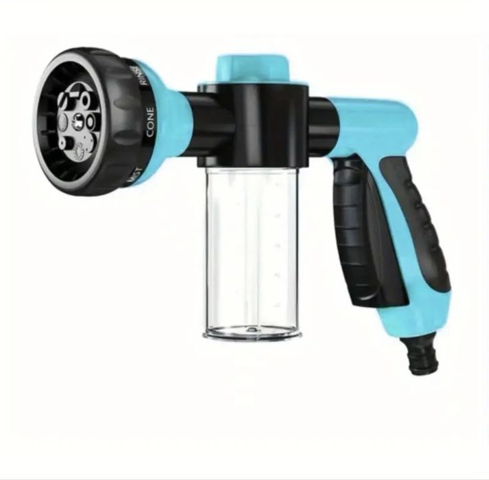 Wielofunkcyjny pistolet do mycia psów z dozownikiem szamponu. 7 trybów