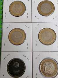 6 moedas de 200 escudos, belas