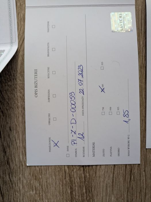 Pierścionek zaręczynowy SAVICKI: złoty 585, diament + care