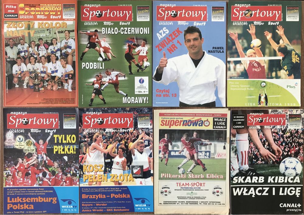 Skarb kibica, magazyn sportowy - rocznik 1999, Przegląd, Tempo, Sport