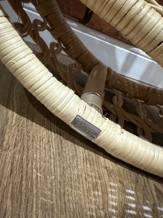 Polka rattanowa okragla Bohoswing Boho Swing Positano