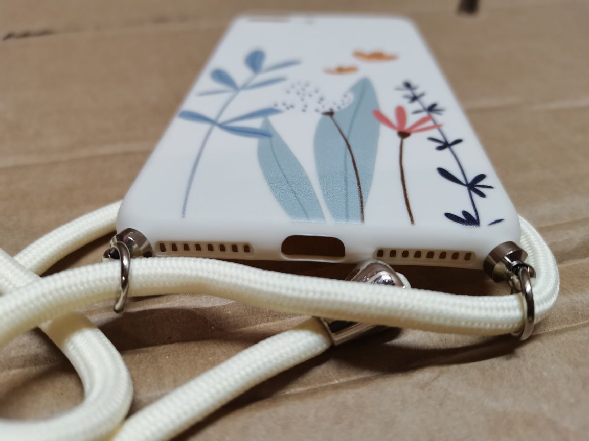 Etui do iPhone 5 5s 5se z nadrukiem+smycz