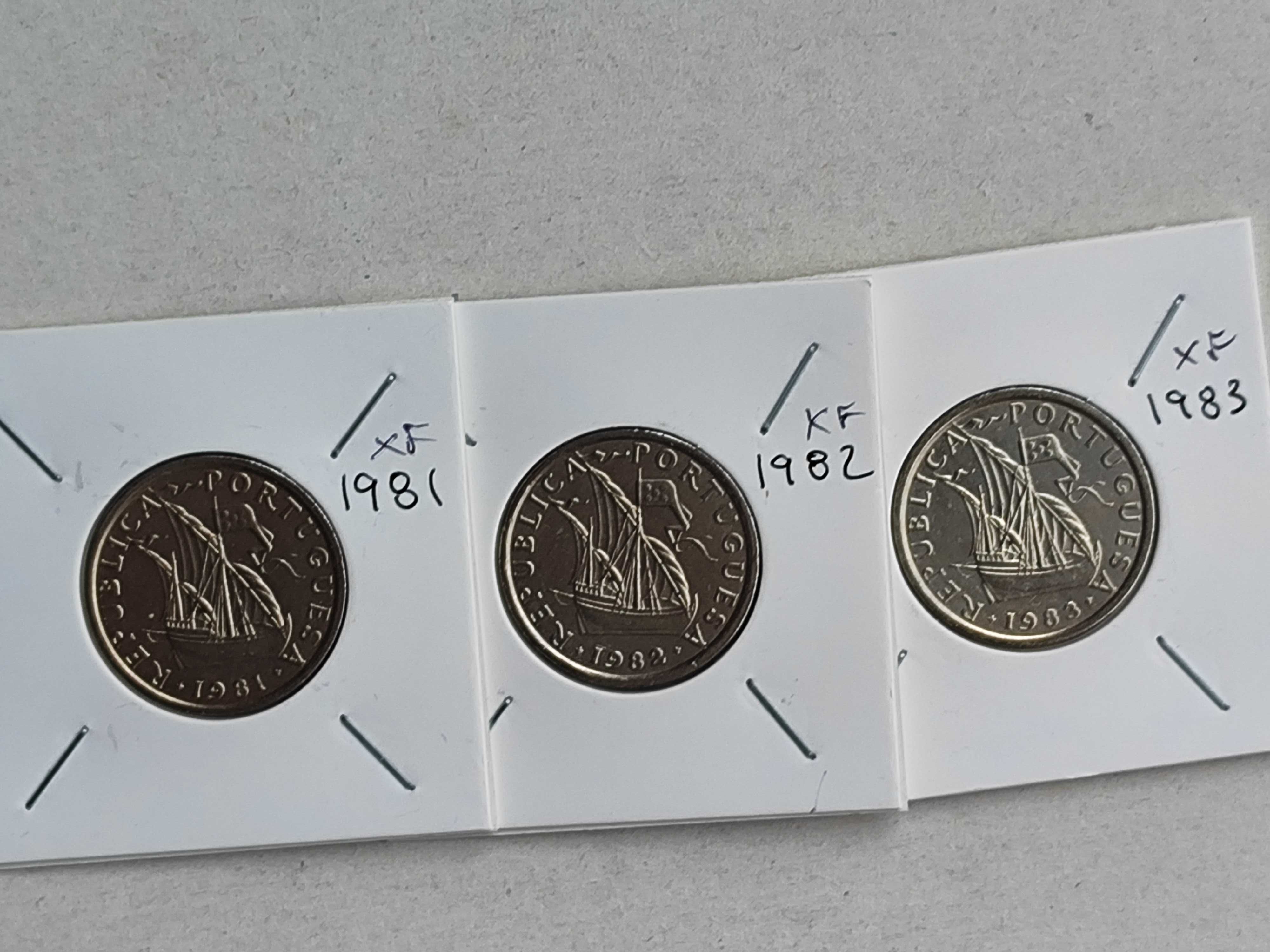 Lote de moedas de 5$ Portuguesas de 1976 a 1986 (excepto  78) a 6€