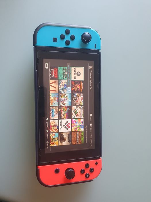 Nintendo switch desbloqueada 128gb c/ caixa