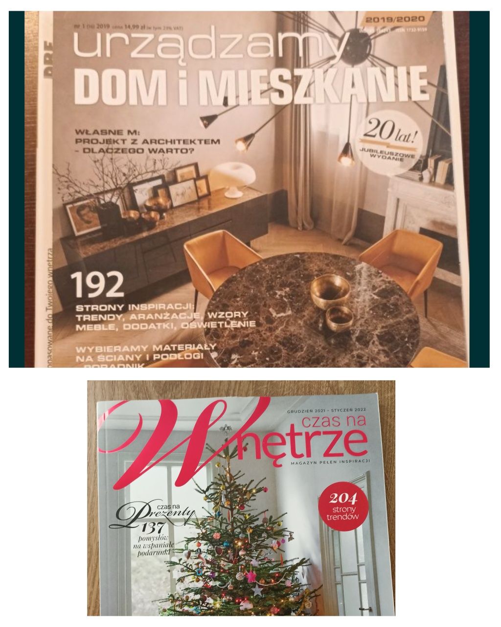 Czas na wnętrze 2021.12- 2022.01 Urządzamy dom i mieszkanie 1/2019 cza