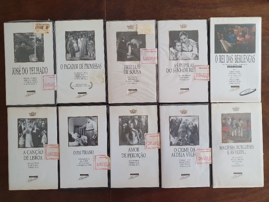 Filmes Clássicos Portugueses - cassete VHS - Lote