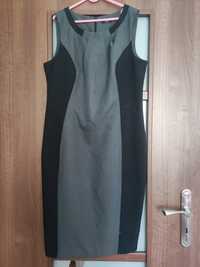Czarno szara sukienka damska na ramiączkach F&F L 40
