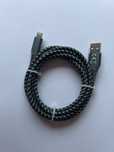 Kabel USB do iPhone 1,5metra szaro-czarny oplot