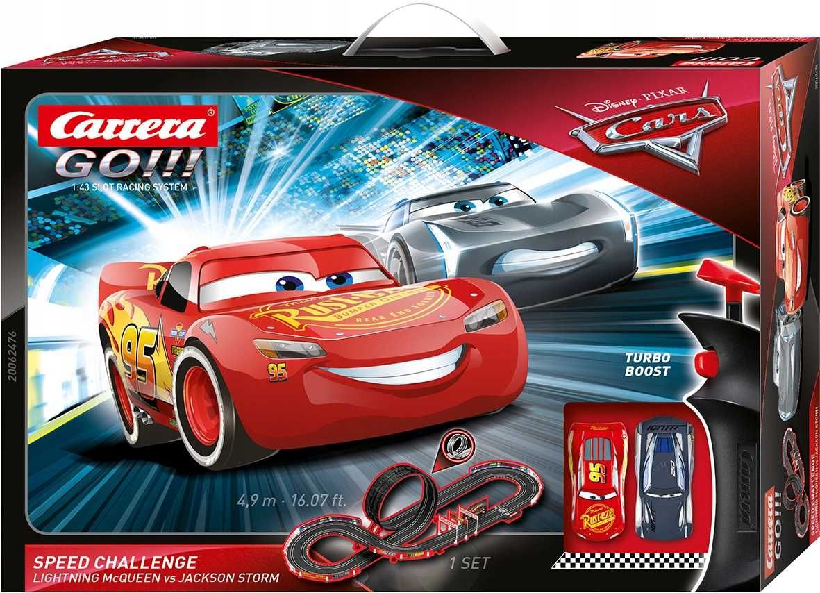 Tor Carrera GO!!! Disney Auta Cars Speed Challenge Autka Zabawka