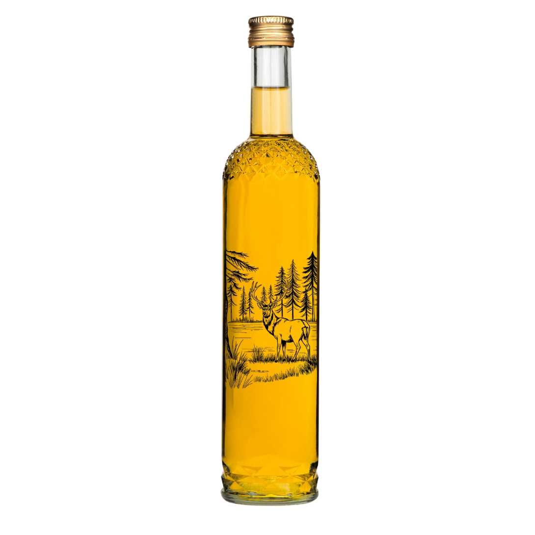 20szt Butelek szklanych NARGIZ 500ml z nadrukiem myśliwskim DARZ BÓR