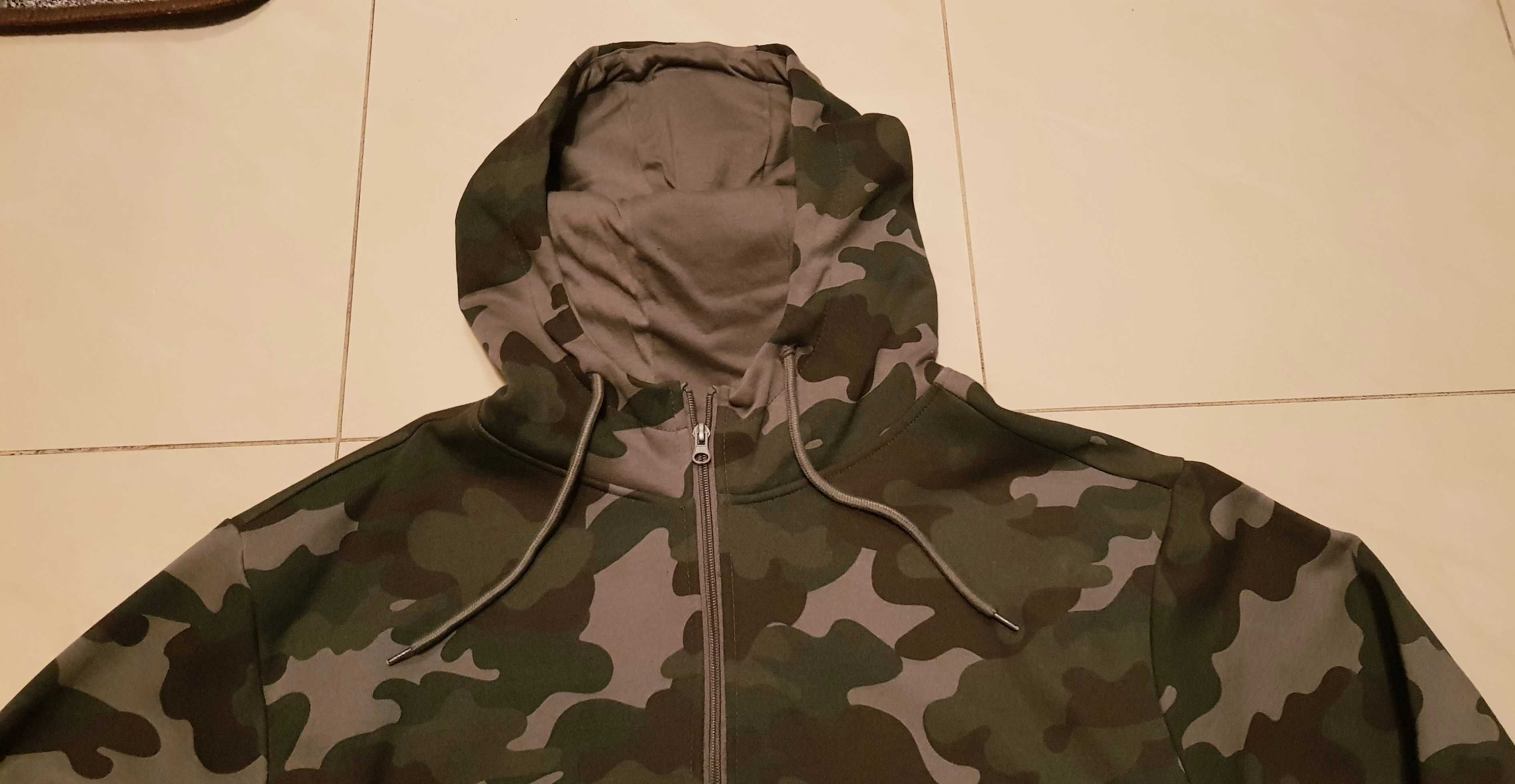 Bluza Męska rozm XXXL kangur z kapturem Militaria