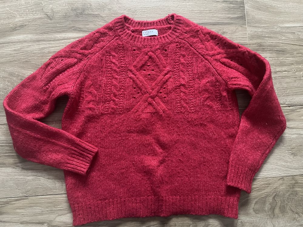 Sweter S kolor fuksja