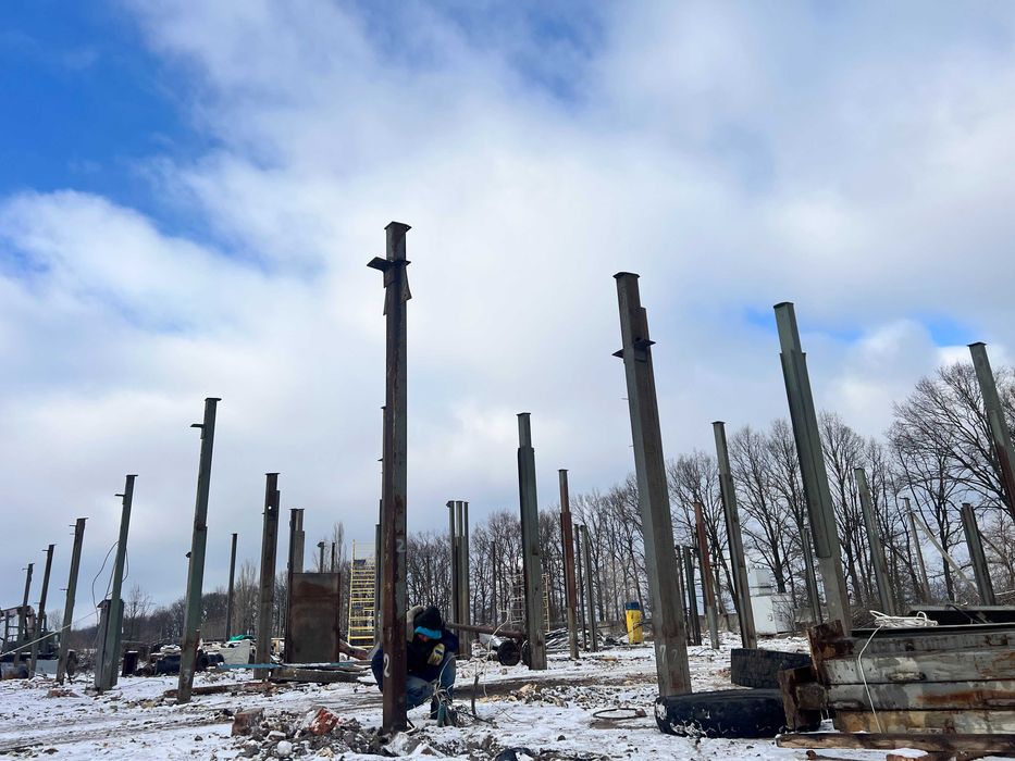 Склад ангар б/в  Сто демонтований каркас 24м на24м