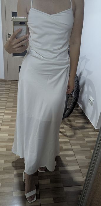 Біла довга/максі весільна/вечірня/коктейльна сукня/плаття