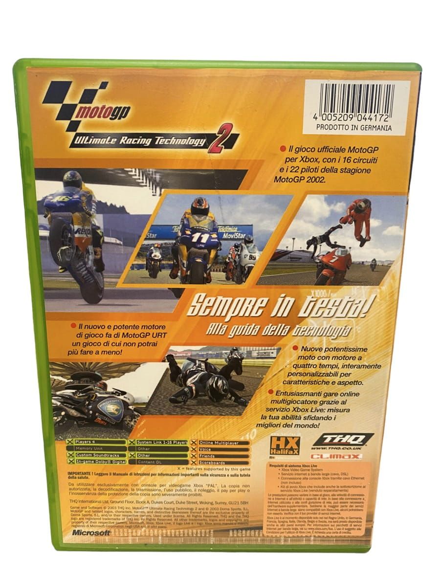 Motogp Ultimate Racing Technology 2 Moto Gp Xbox  / 125 Pawxd