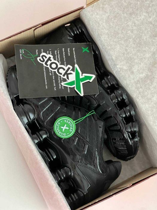 Мужские кроссовки Nike Shox LT Triple Black. Размеры 40-45