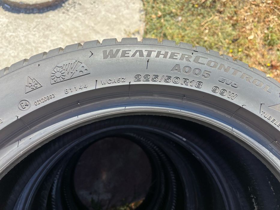 Шини 225/50 R18 Bridgestone WeatherControl резина бу всесезонна