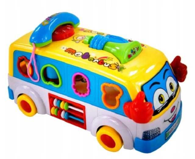 LT211 NOWY INTERAKTYWNY AUTOBUS dla dzieci sorter jeździ i gra telefon
