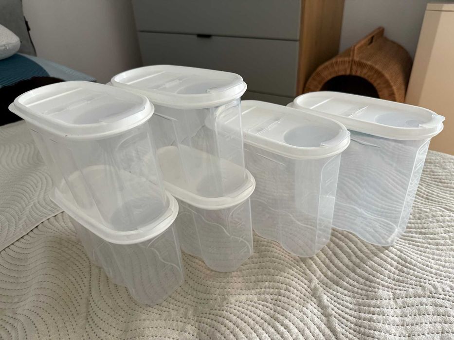 Zestaw pojemników na produkty sypkie 6 szt. Demirel Plastik