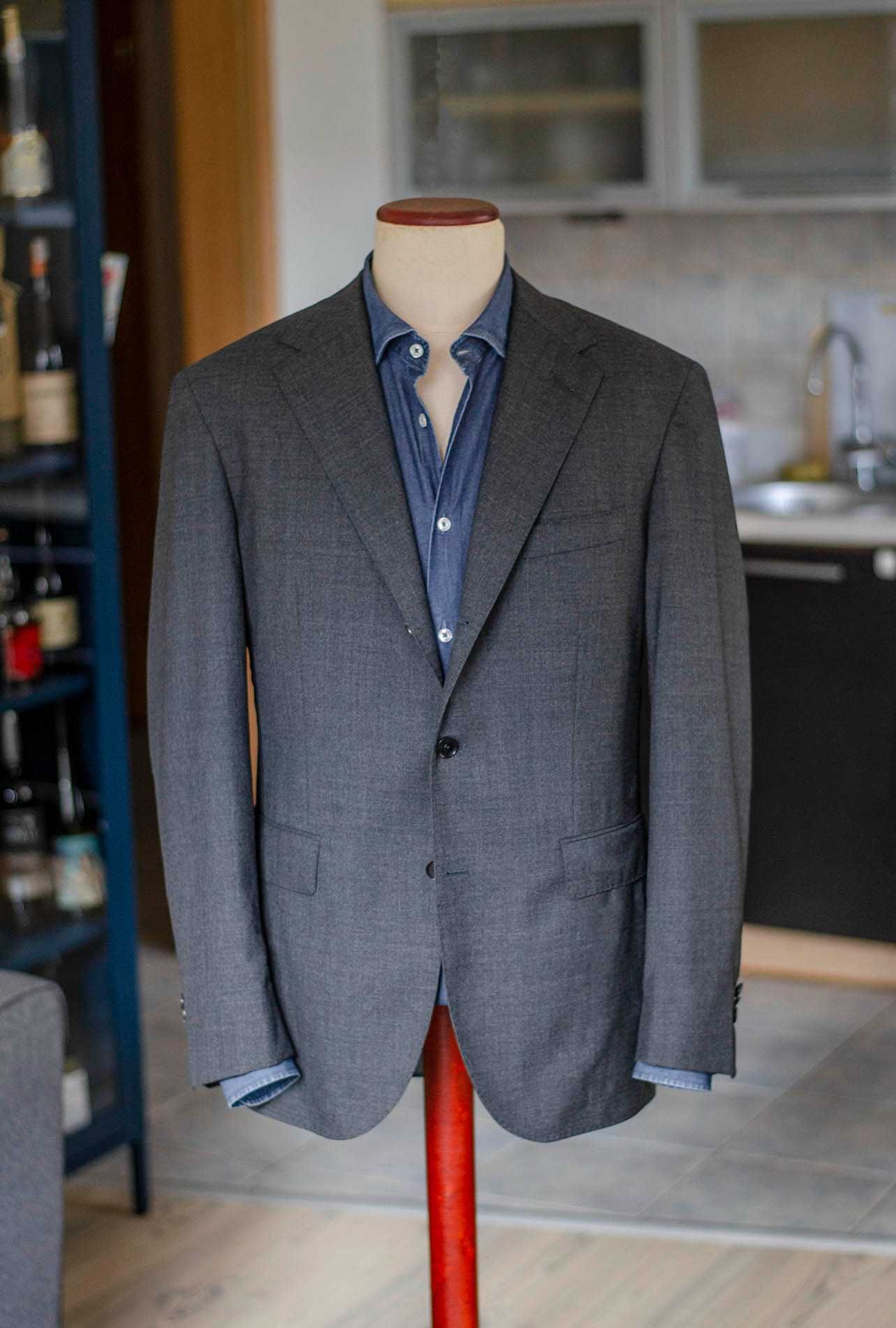 Marynarka Bespoke, MTM r54, half canvas, Manufactum, 100% wełna 4ply