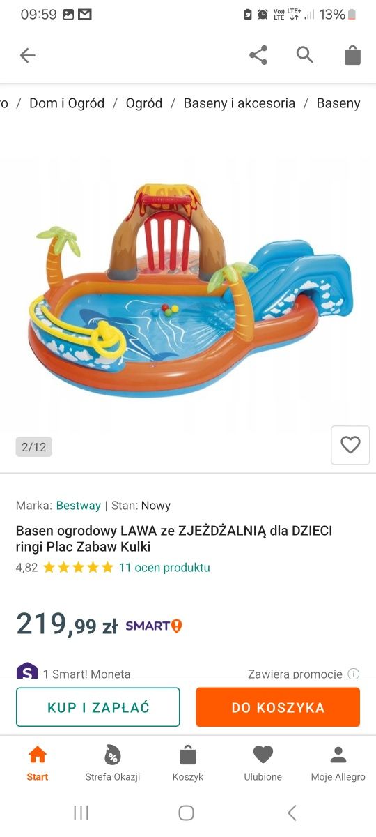 Basen dla dzieci Lawa