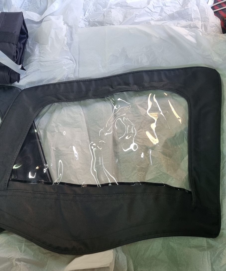 SMITTYBILT Szyby drzwi przednich soft top JEEP WRANGLER YJ  dach
