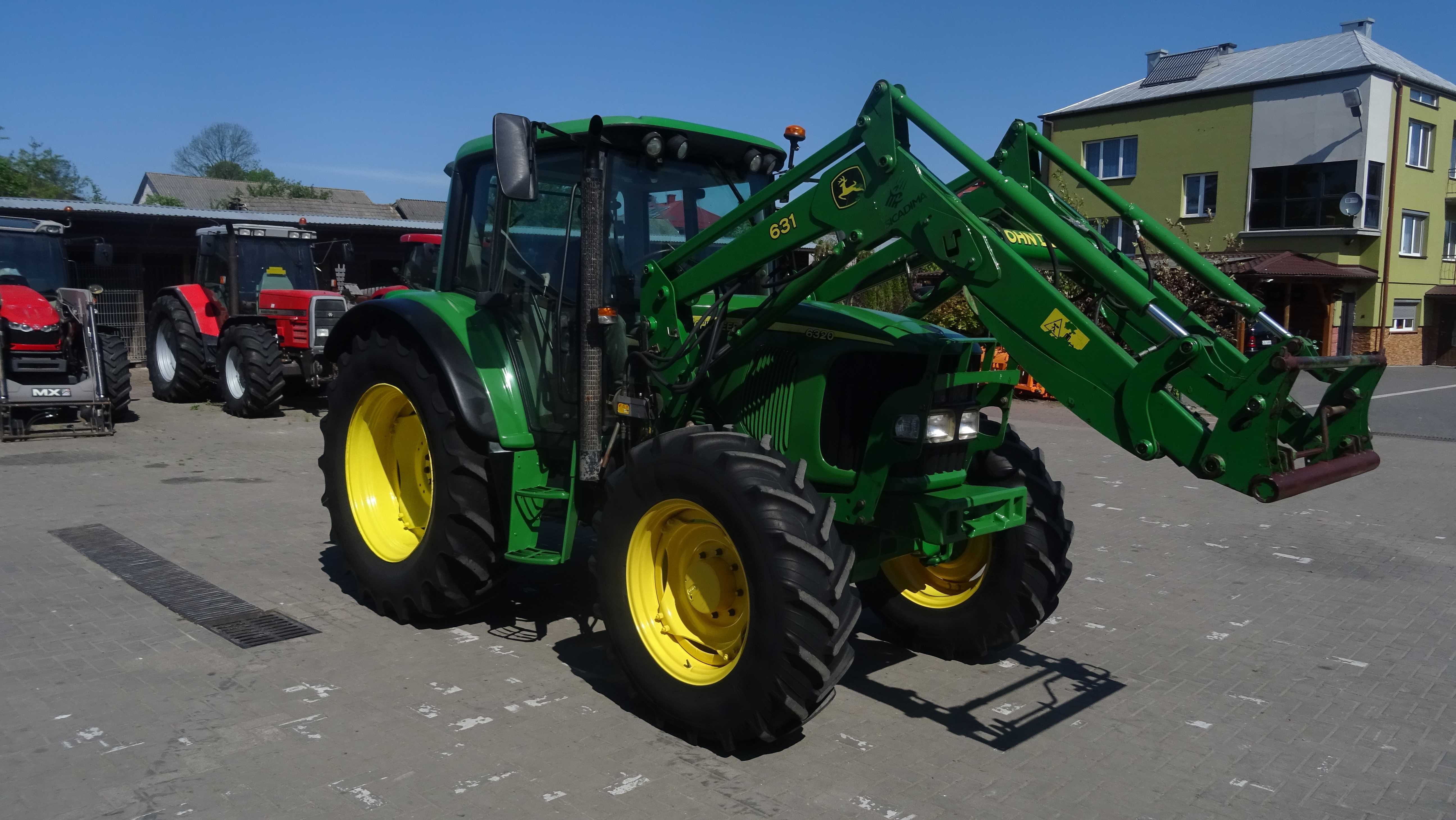 John Deere 6320 sprowadzony 2005r. z ładowaczem