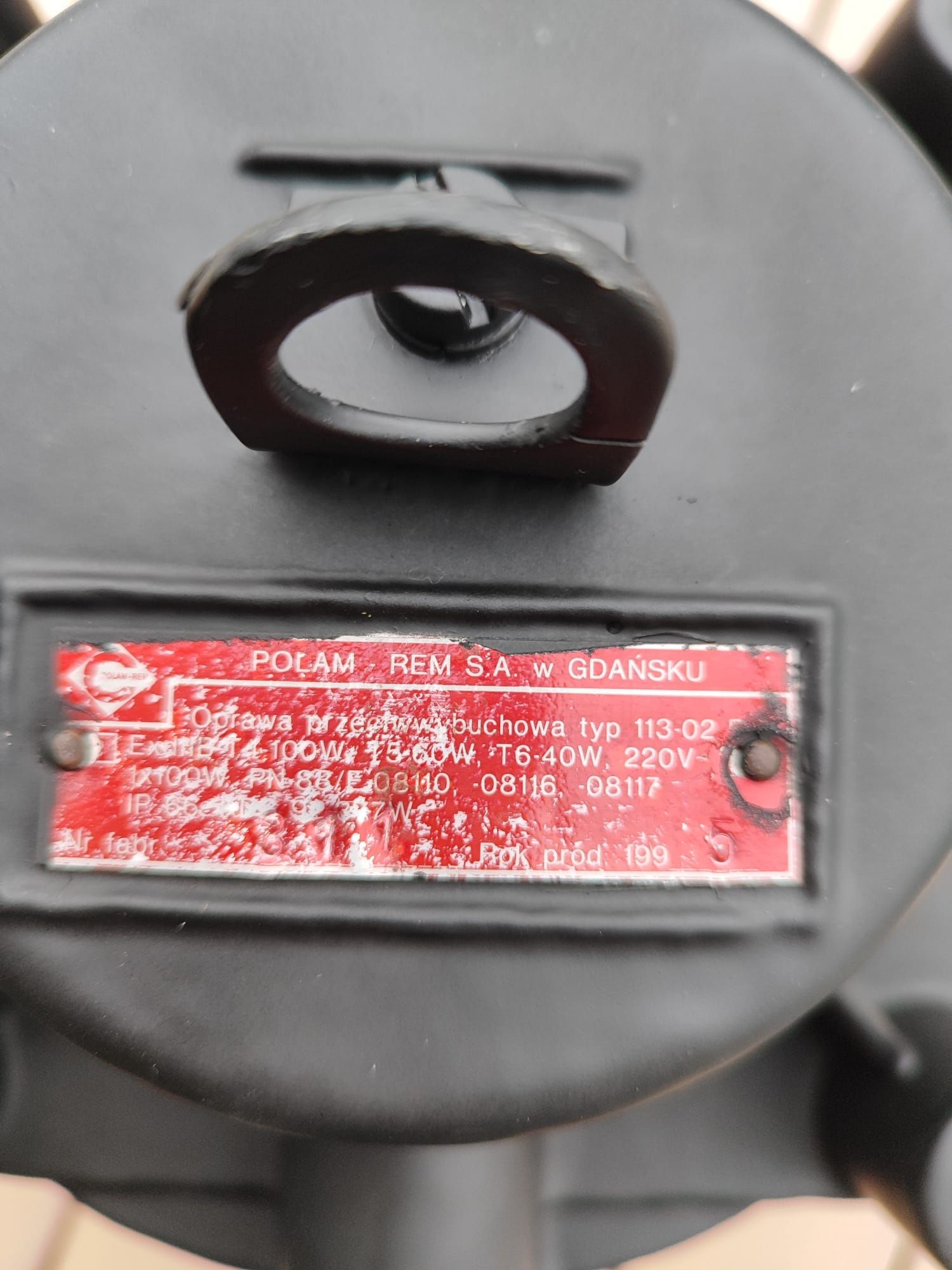 Lampa przemysłowa/retro /loft /vintage/ czarny mat POLAM-REM