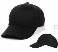 Bejsbolówka czarna czapka z daszkiem rozmiar uniwersalny