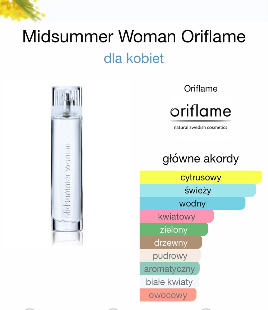 Perfumy Oriflame Midsummer Woman Unikat