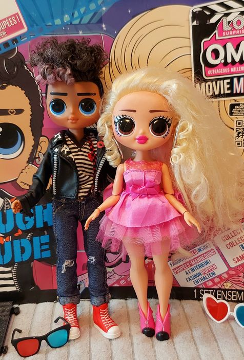 LOL Surprise OMG Movie Magic Tough Dude and Pink Chick ЛОЛ омг Солодка