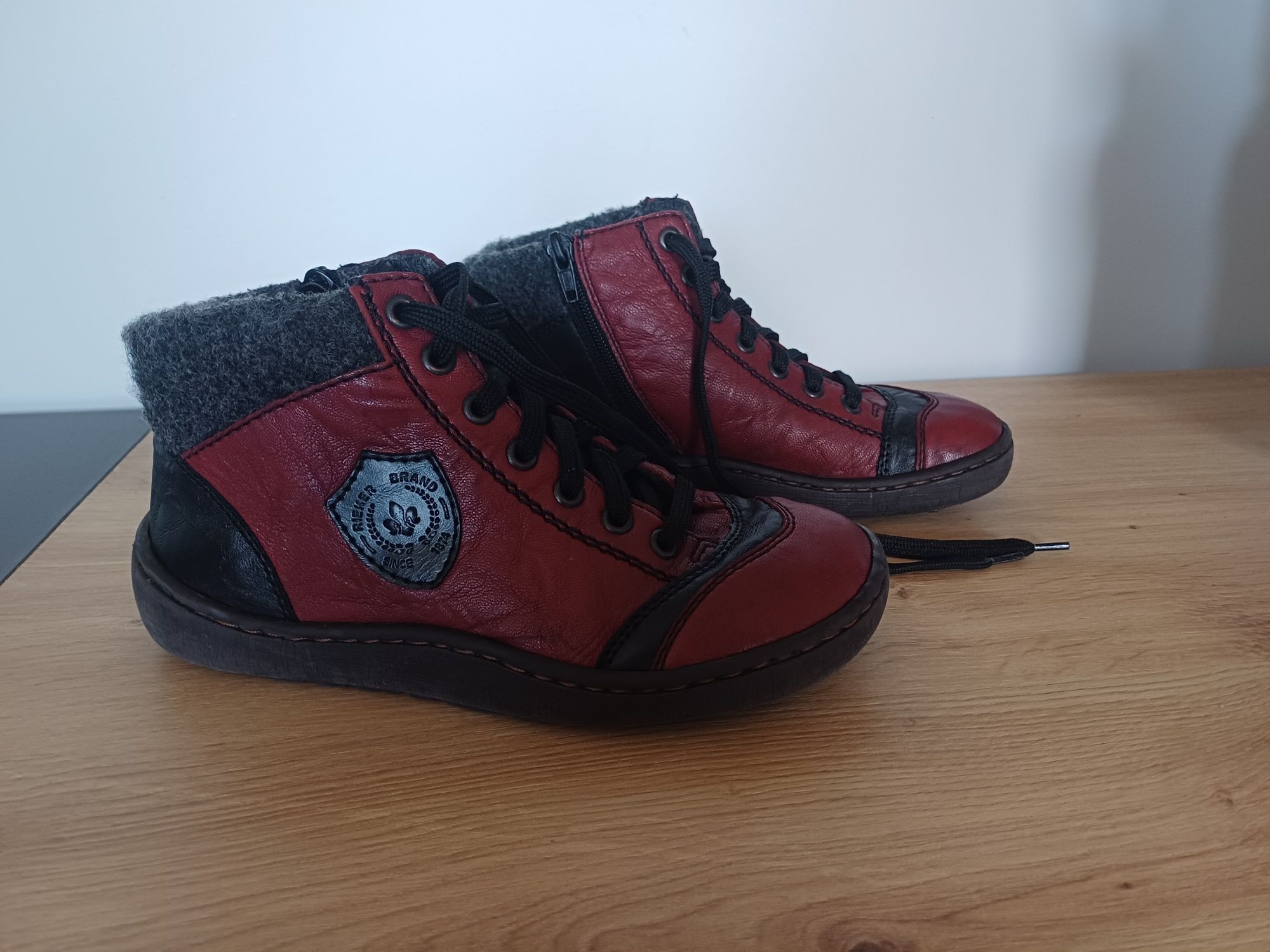 Buty Rieker rozmiar 36 / 37 botki zimowe ocieplane trapery kozaki dams