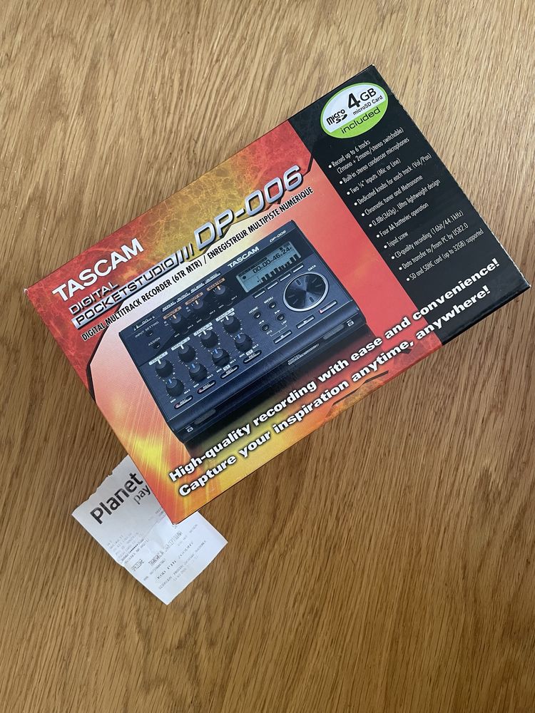 Tascam DP-006 – rejestrator cyfrowe 6-torowe studio kieszonkowe