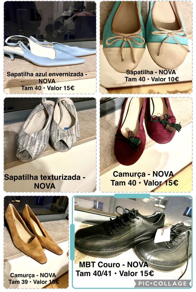 Desapego - Sansálias e sapatos Novos!  TAM 38 1/2, 39, 40 e 41