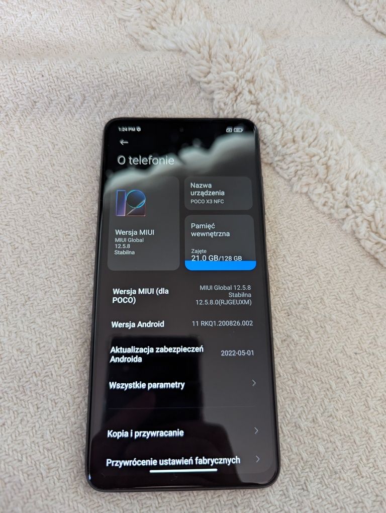 Poco X3 NFC 6/128GB - super stan - z wadą