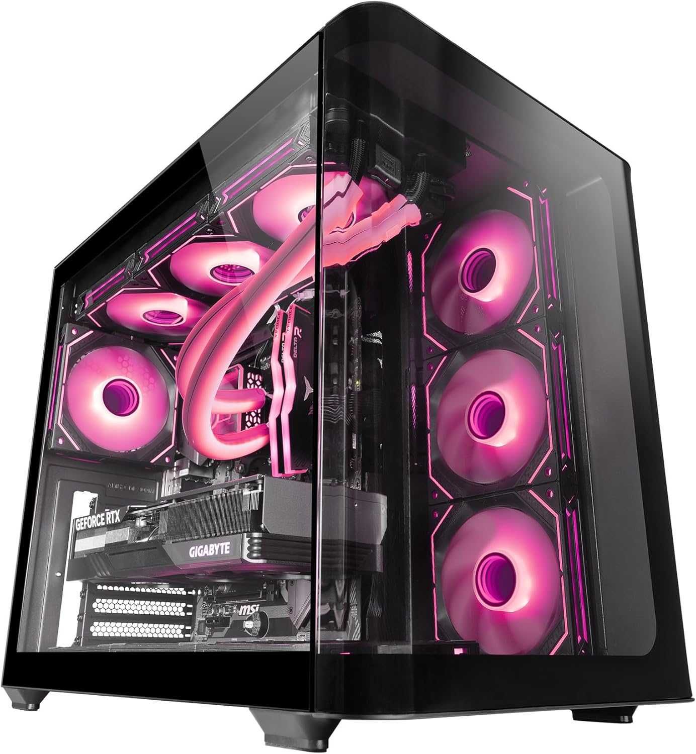 корпус MC-Fusion ,бічне вікно та вигнуте переднє скло Midi-Tower новий