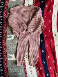 Плетений костюм від Little angel/Плетена кофта та штани