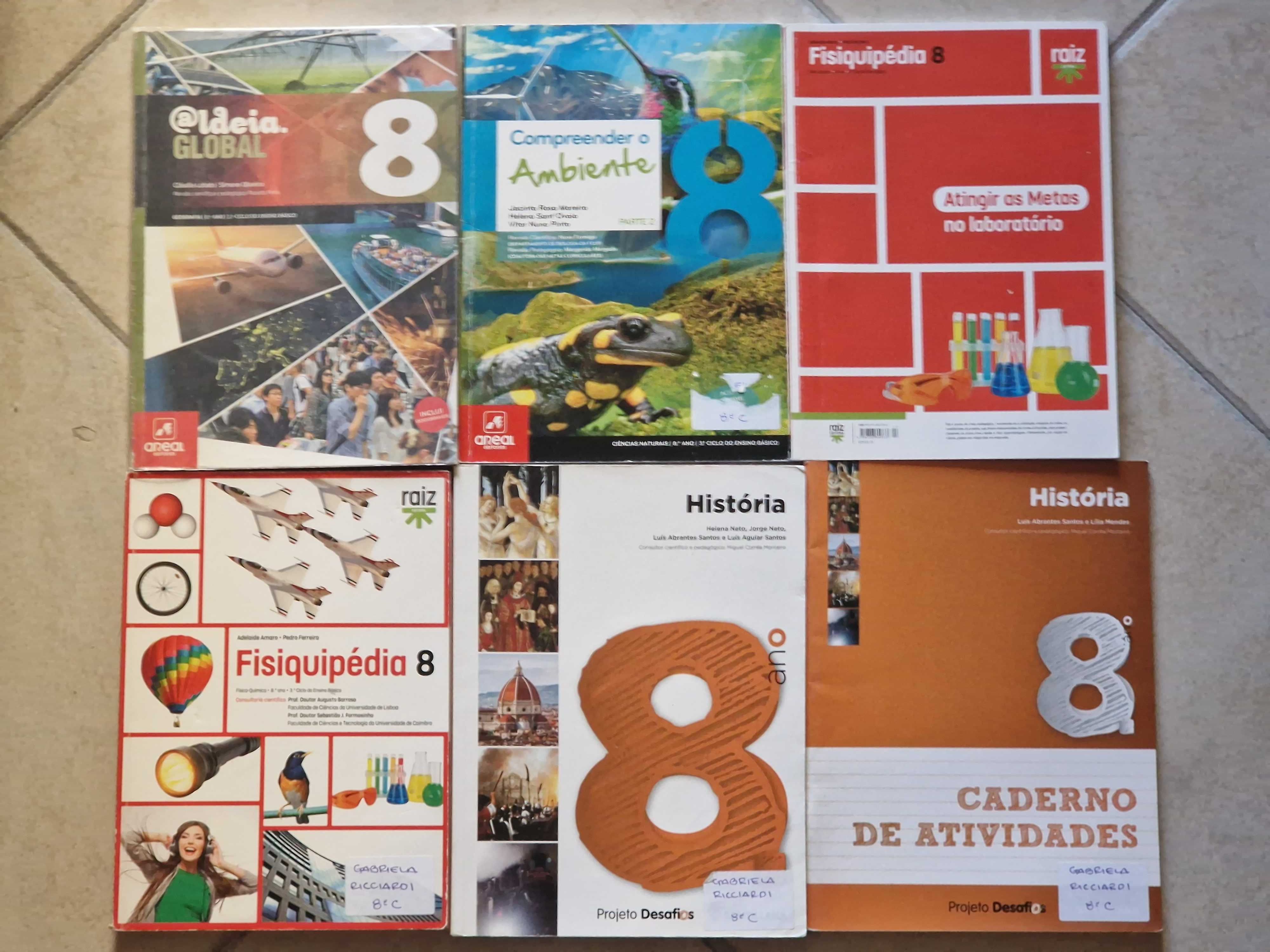 Manuais escolares usados - 8º 9º 10º 11º e 12º anos