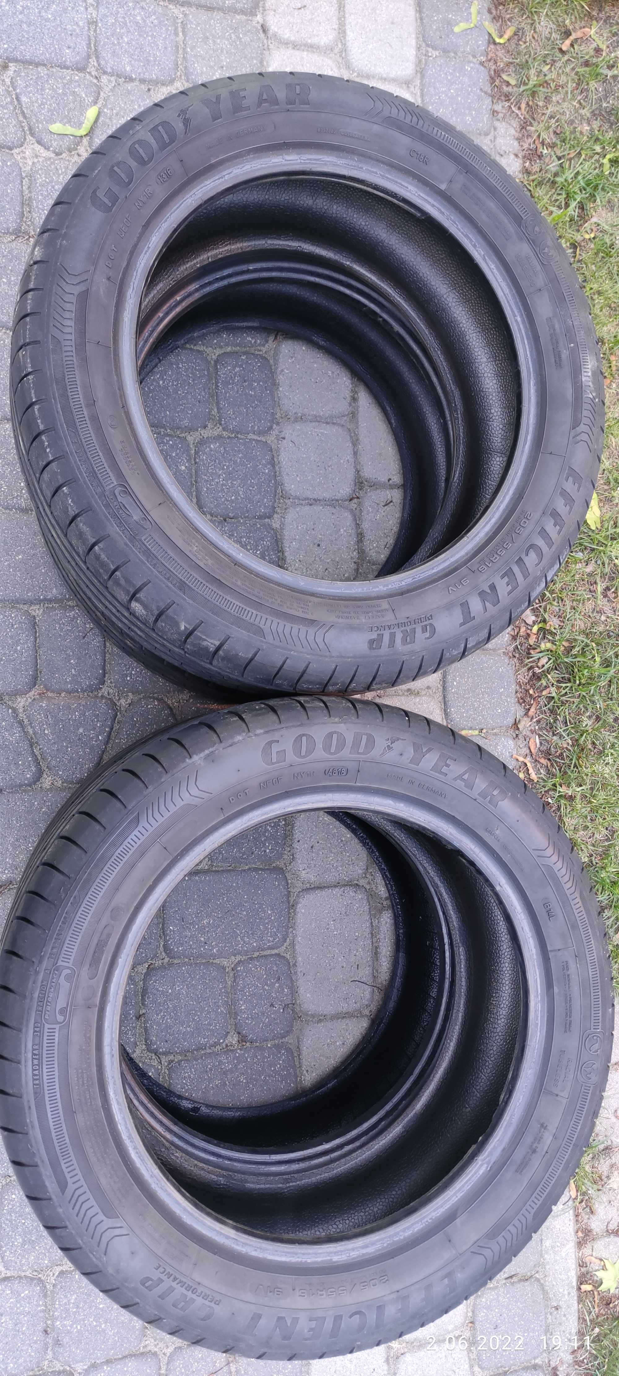 4 x GOODYEAR Opony Efficient Grip 205/55/16