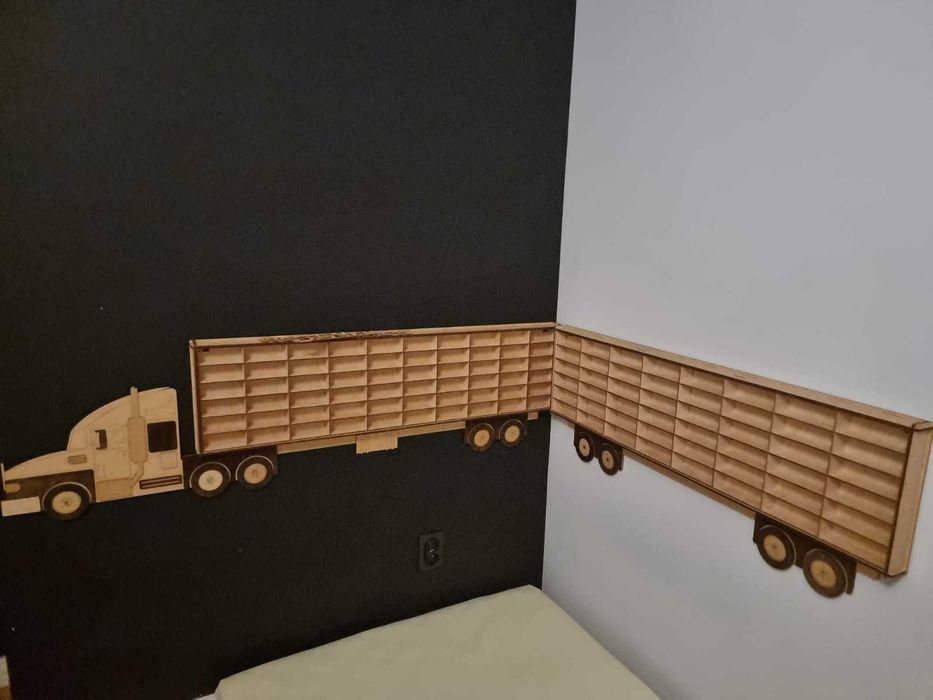 Drewniana półka na auta hot wheels drewniane półki do domu pokoju