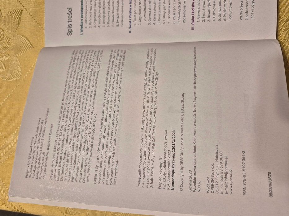 Historia i Teraźnieszość 1 - Wydawnictwo Operon 2023