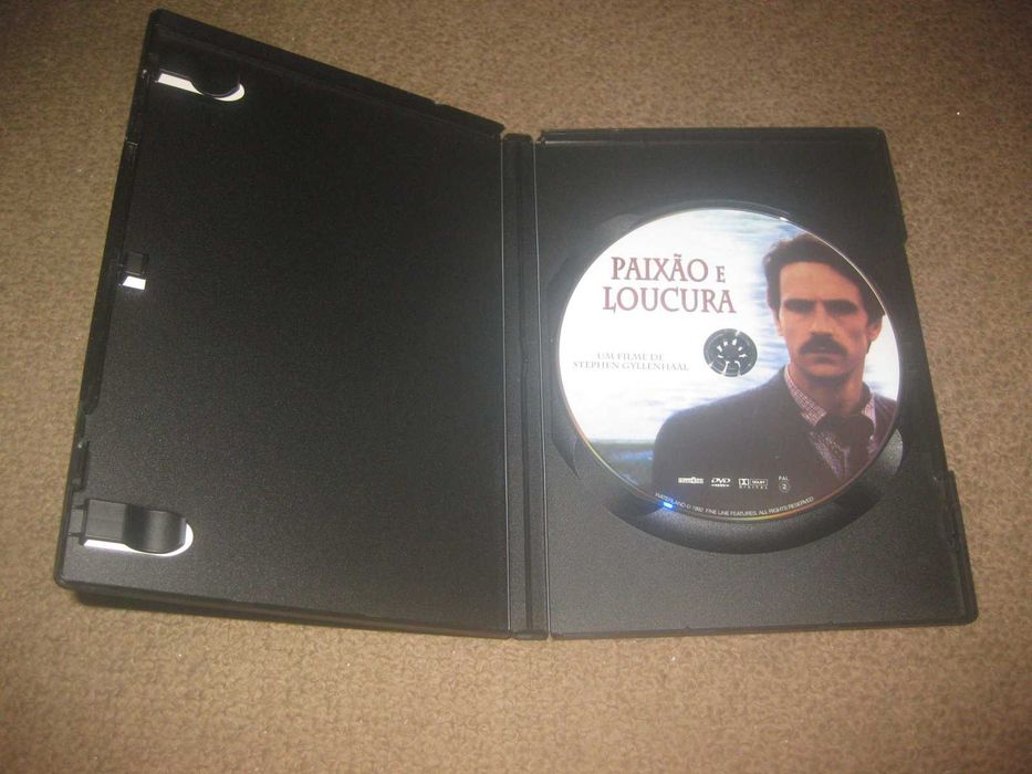 DVD "Paixão e Loucura" com Jeremy Irons/Raro!