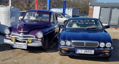 Samochód do ślubu Jaguar XJ8, wieczór panieński, komunia, chrzciny