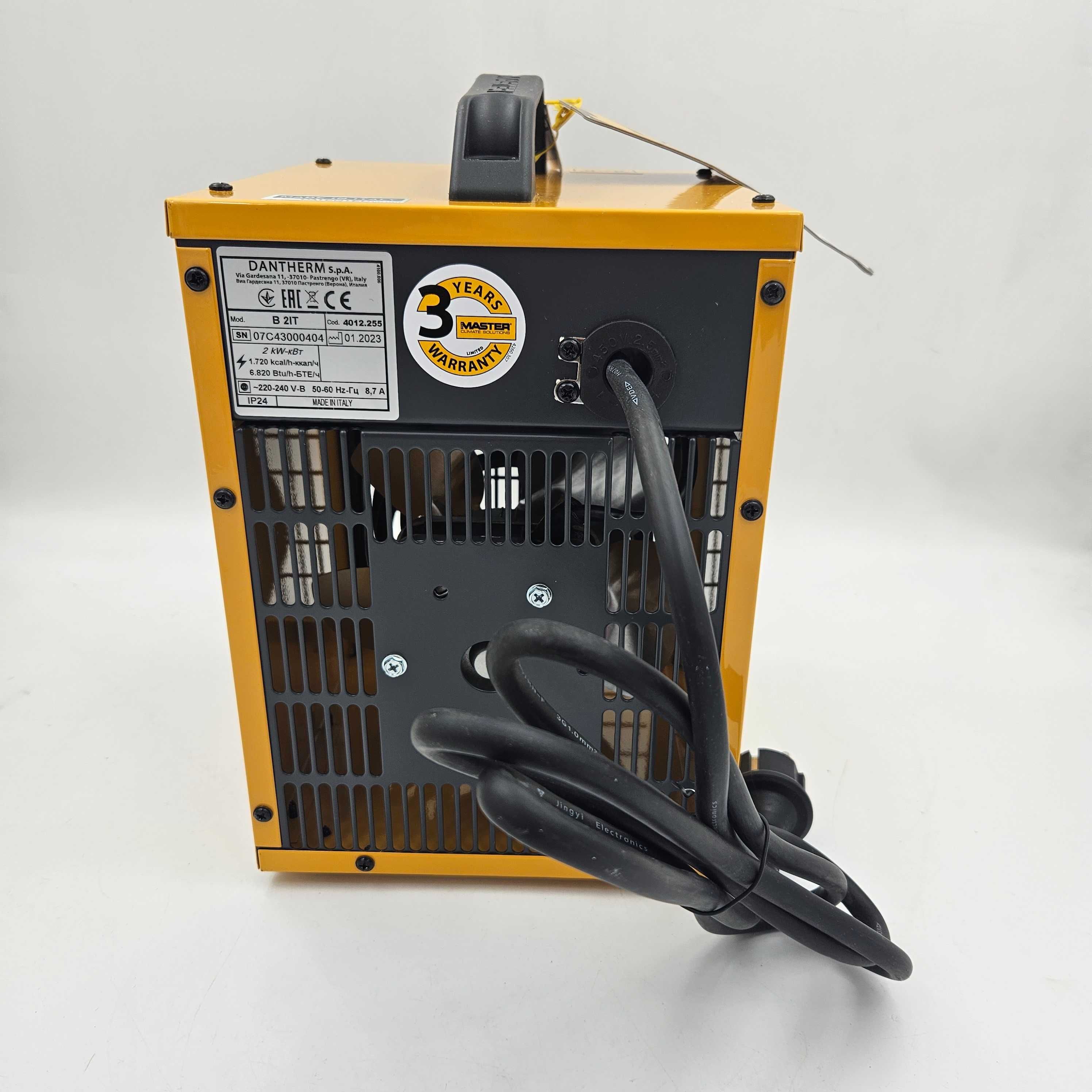 Włoska Nagrzewnica Elektryczna Master B 2IT 2kW MOCNA + Termostat NOWA