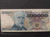 3 RP przed denominacją 500 000 z 1990 roku ser AD H. Sienkiewicz